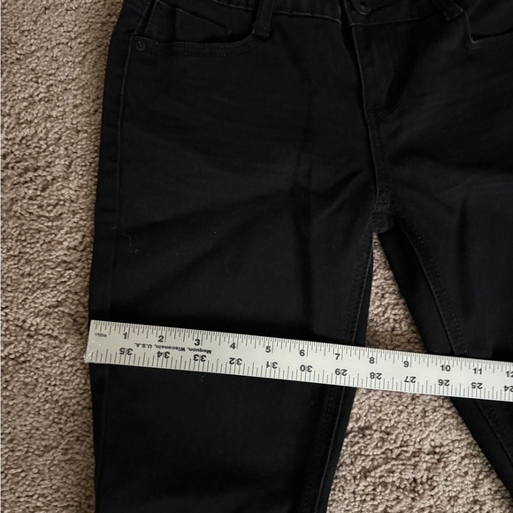 Vanilla Star Jeans Women Size 3 Junior Black Skinny Stretchy Lace Ankle Pants - Picture 10 of 13